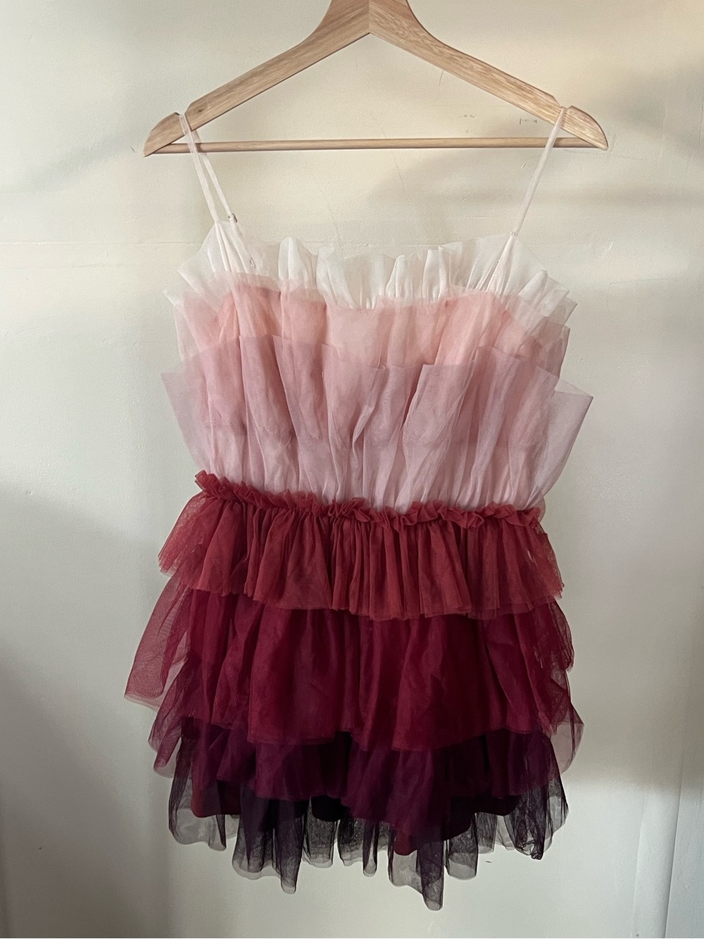 Storia ombré tulle mini dress